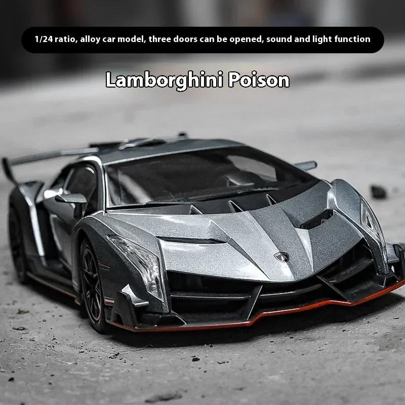 Model Kit Lamborghini - 1:24 Lamborghini Poison Veneno Car Alloy