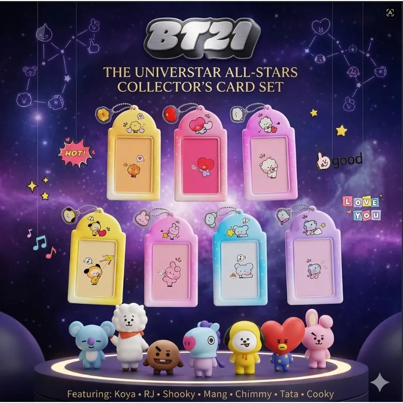 Model Kit Accessories - BT21 Koya RJ Shooky Mang Chimmy