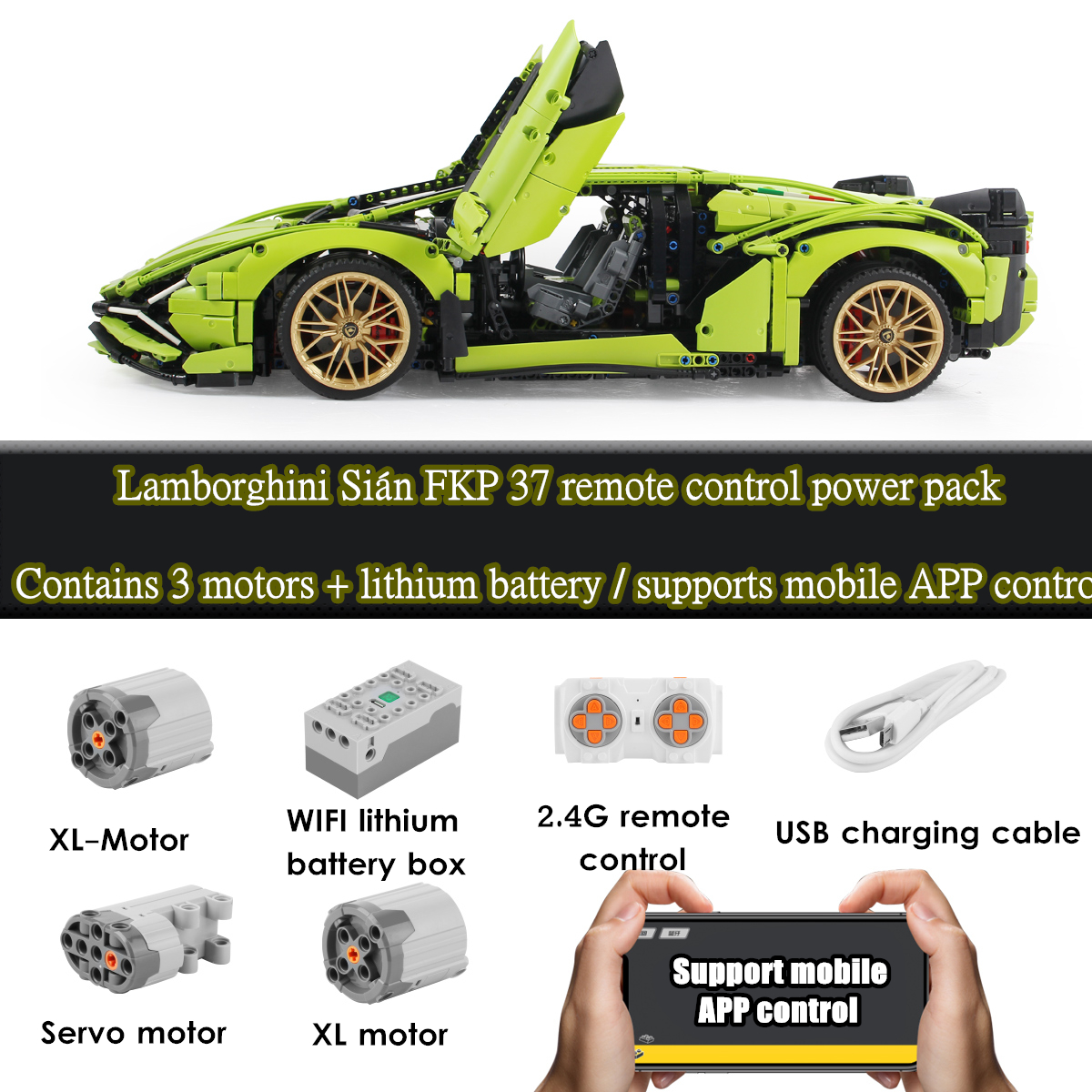 Model Kit Lamborghini - APP RC LED Light set for