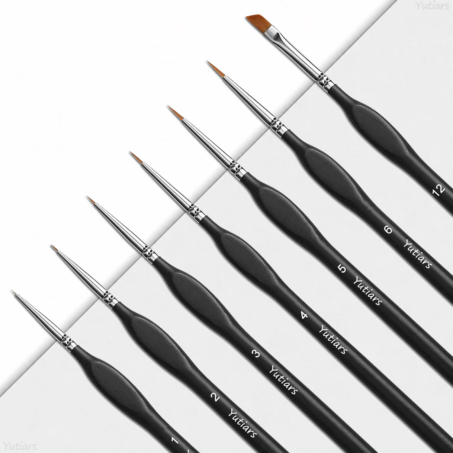 Model Kit Acrylic Paint - Yutiars Miniature Drybrush Paint Brushes 3/7/10Pcs,