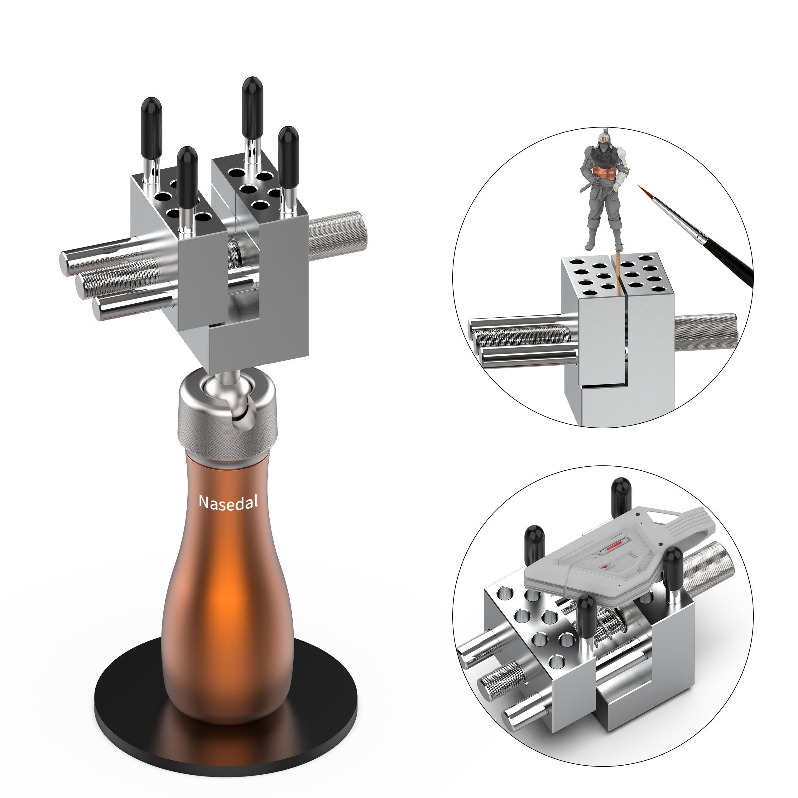 Nasedal Handheld Mini Vise Por - Model Kit Paint Set ulasan dan harga