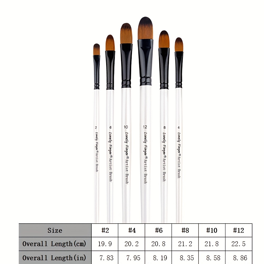 6pcs Artist Paint Brushes Set  - Model Kit Acrylic Paint ulasan dan harga