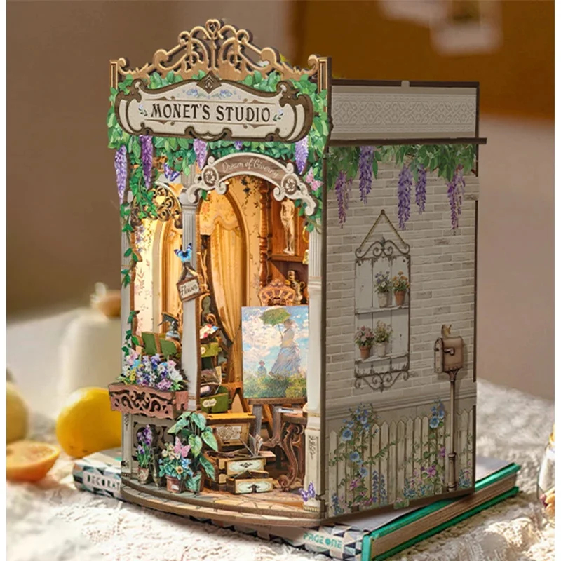 Wooden Monet's Studio Book Noo - Model Kit Studio ulasan dan harga