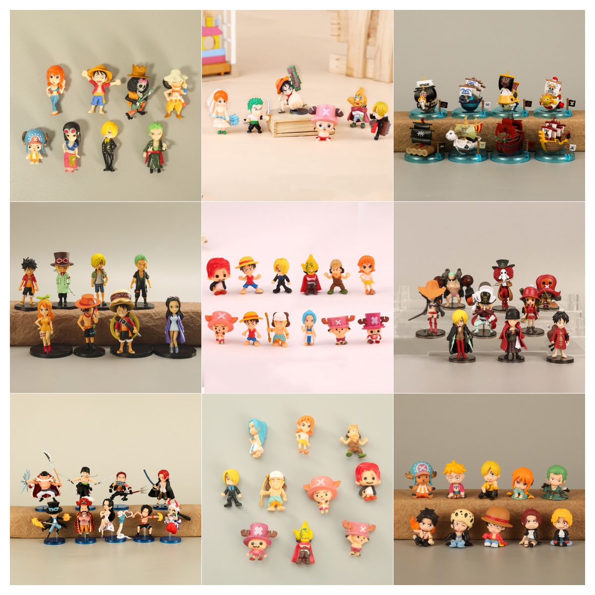 6-12Pcs/Set One Piece Monkey D - Model Kit Chopper ulasan dan harga