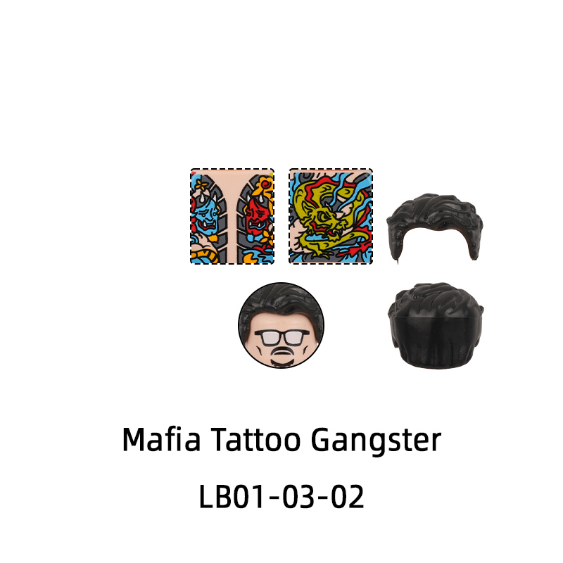 The LB01-LB05 Mafia Tattoo Gan - Model Kit Zombie ulasan dan harga