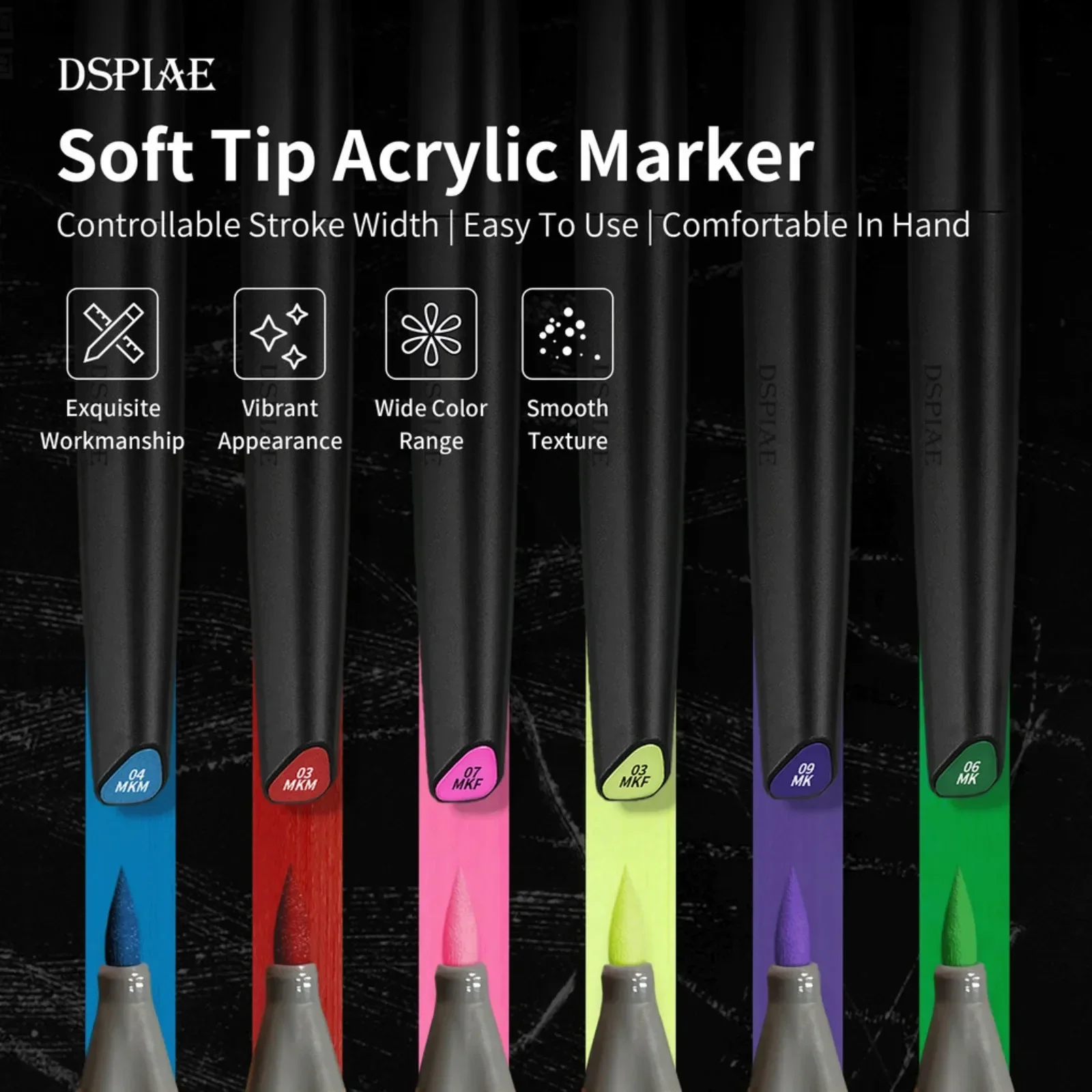 DSPIAE Soft Tip Water-based Ma - Model Kit Paint Set ulasan dan harga