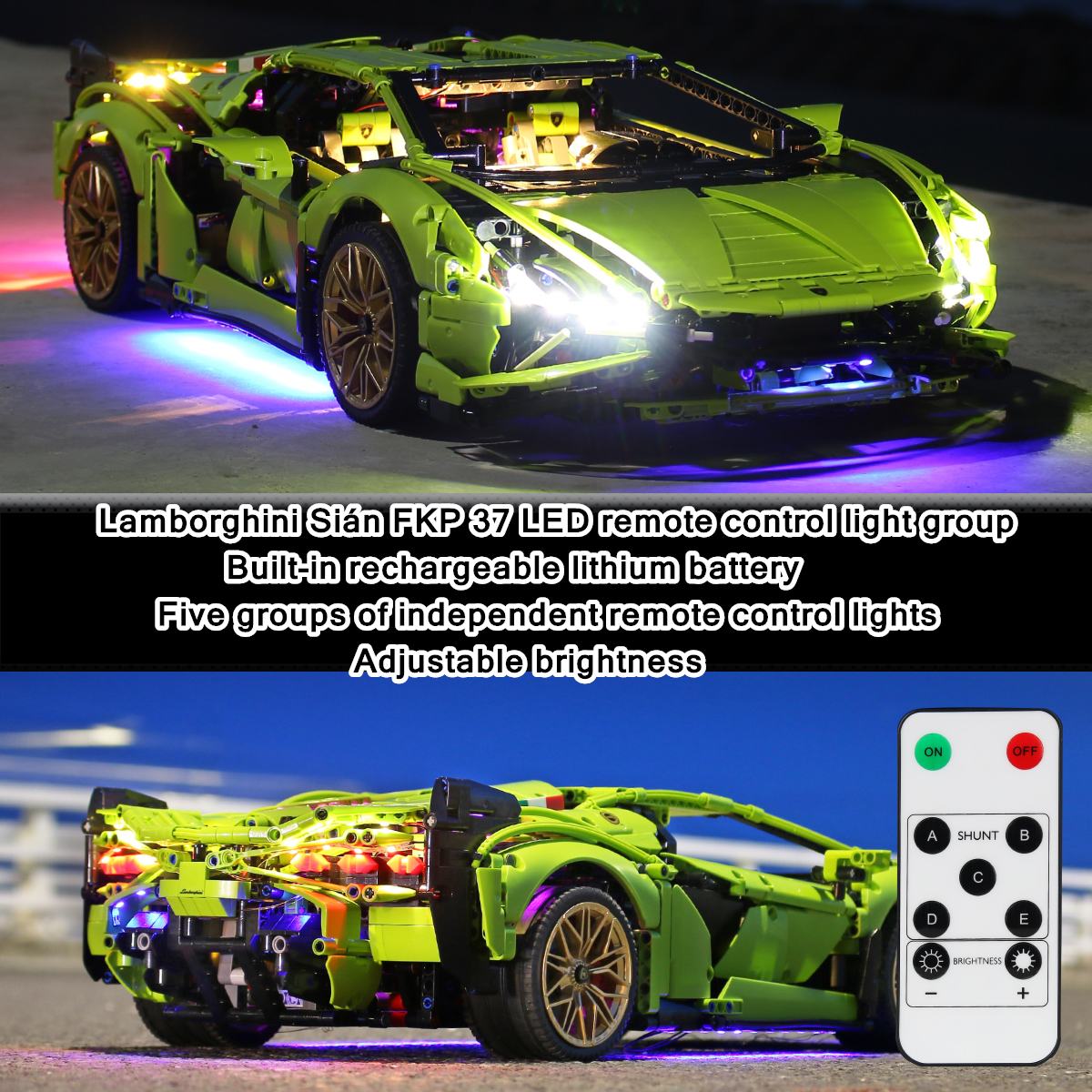 APP RC LED Light set for Lambo - Model Kit Lamborghini ulasan dan harga