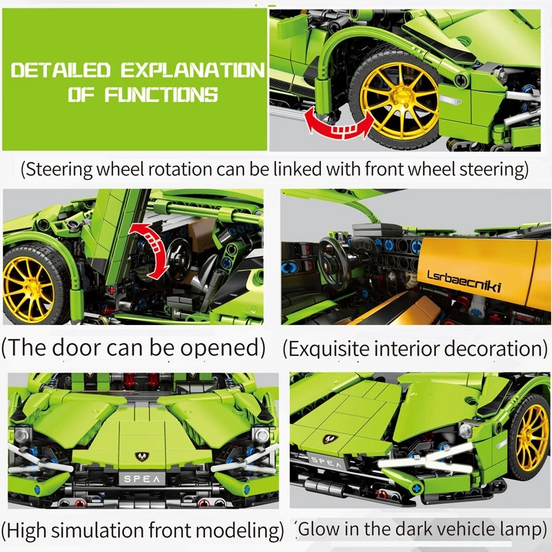 High Tech Racing Car Lambor Si - Model Kit Lamborghini ulasan dan harga