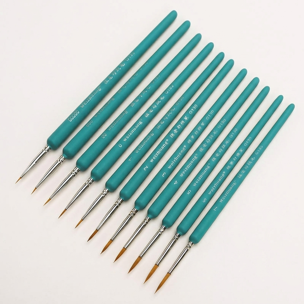 11 PCS Miniature Paint Brushes - Model Kit Acrylic Paint ulasan dan harga