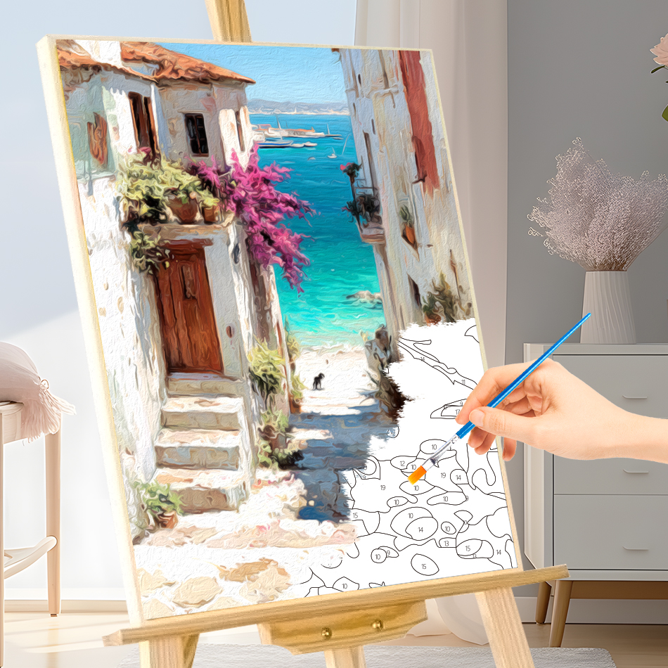 GATYZTORY Canvas Painting By N - Model Kit Acrylic Paint ulasan dan harga
