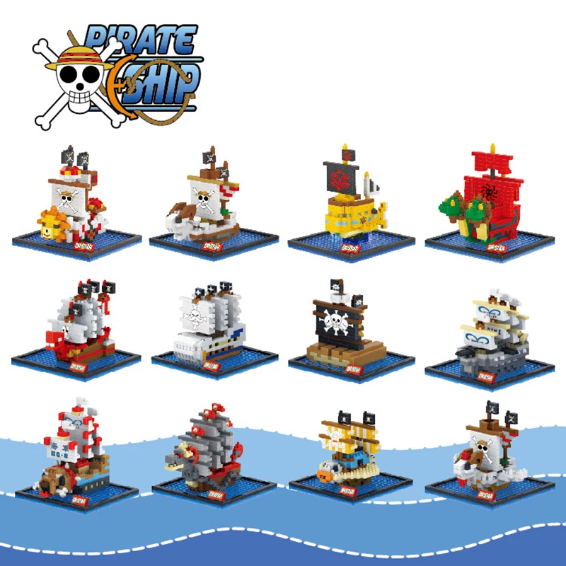 Pirate Ship Micro Building Blo - Model Kit Thousand Sunny ulasan dan harga