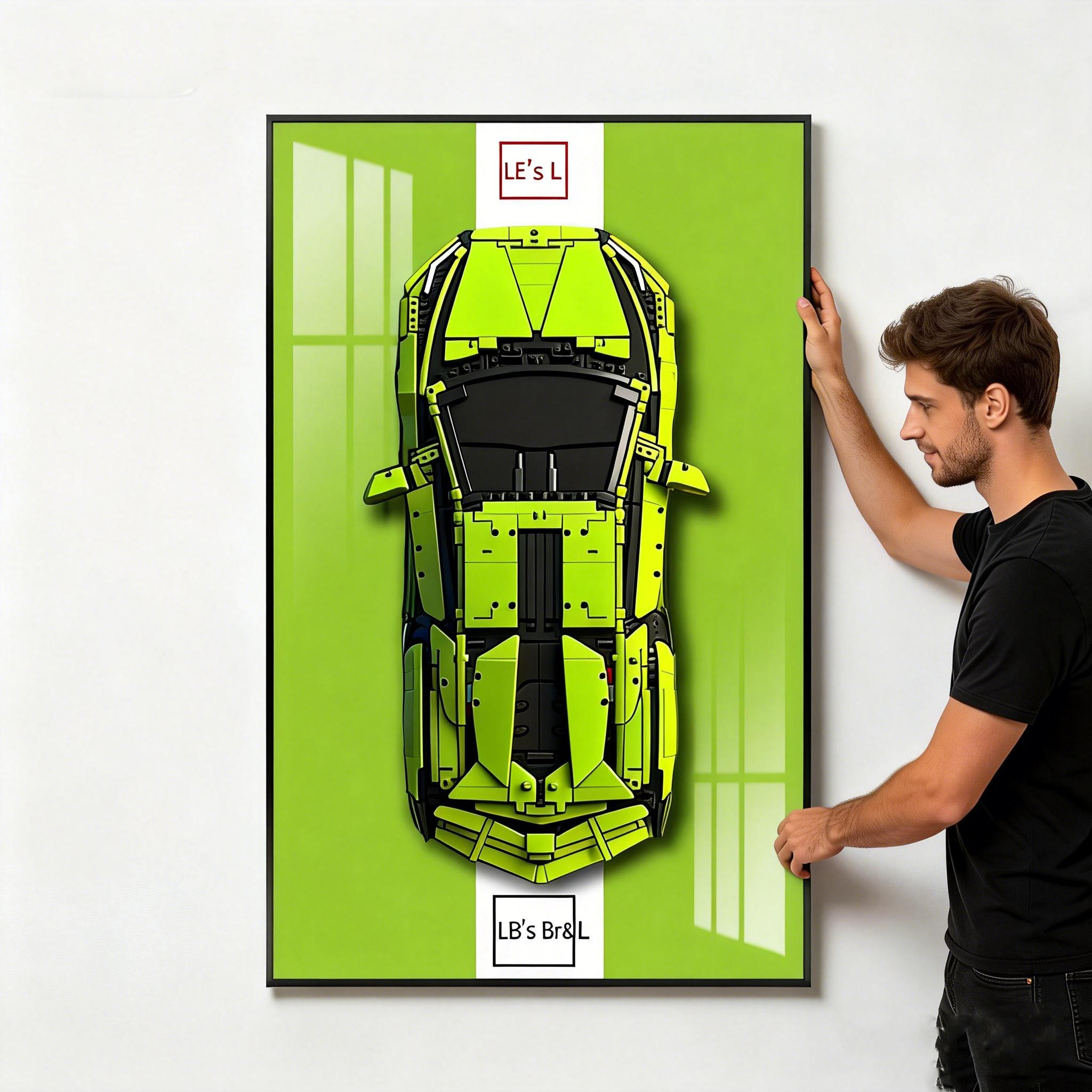 Display Wall Mount for LEGO 42 - Model Kit Lamborghini ulasan dan harga