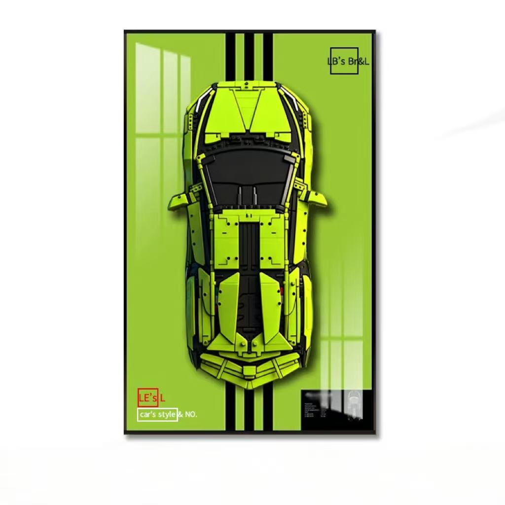 Display Wall Mount for LEGO 42 - Model Kit Lamborghini ulasan dan harga