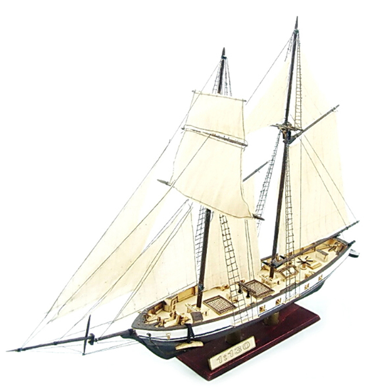 1:130/100/70/30 Sailing DIY Sh - Model Kit Yacht ulasan dan harga