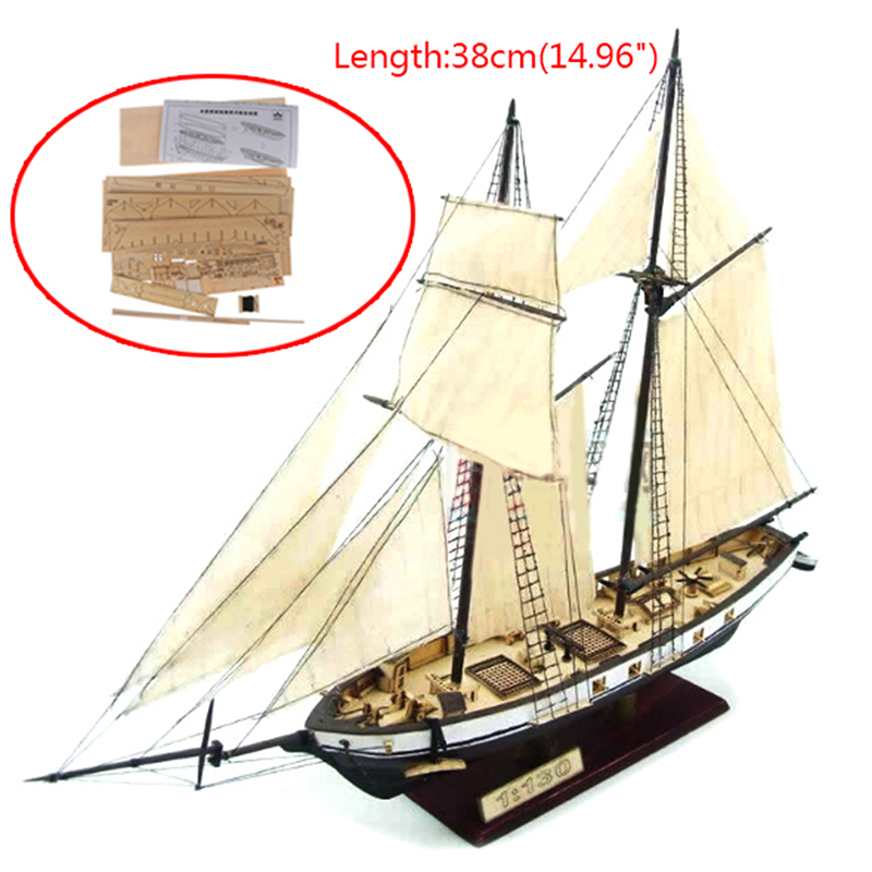1:130/100/70/30 Sailing DIY Sh - Model Kit Yacht ulasan dan harga