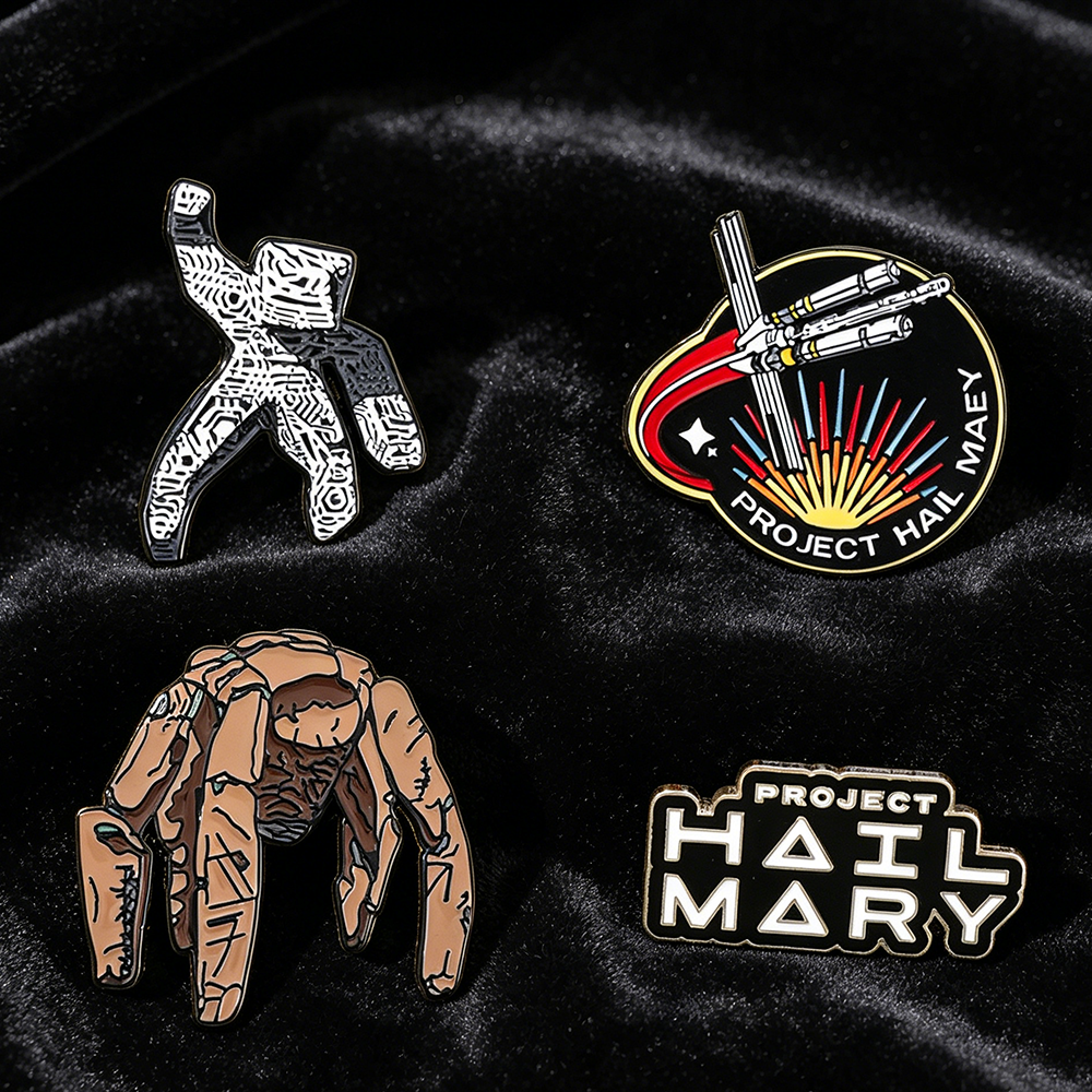 4pc Sci-Fi Enamel Pin Set Proj - Model Kit Accessories ulasan dan harga