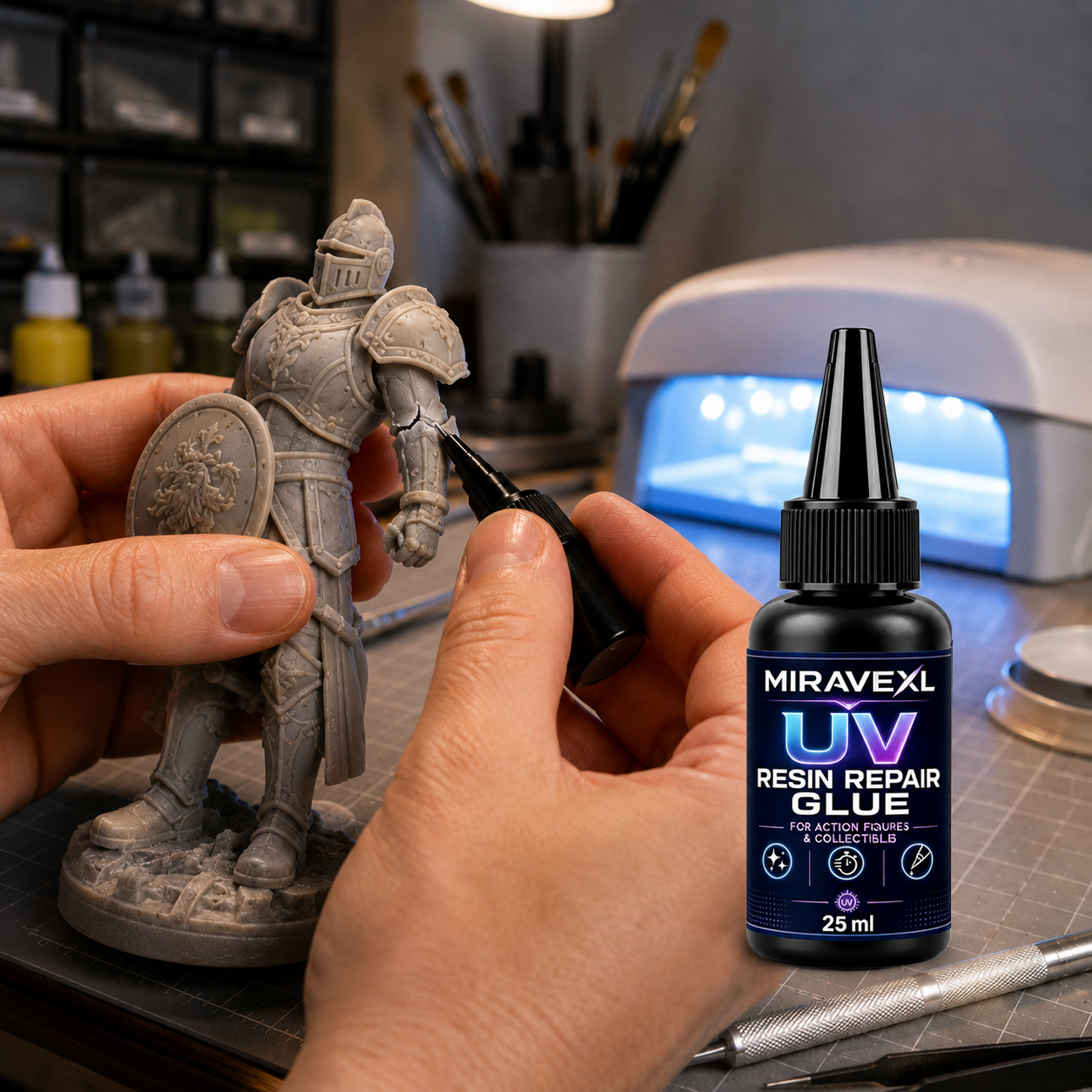 25g MIRAVEXL  UV Epoxy Resin G - Model Kit Resin ulasan dan harga
