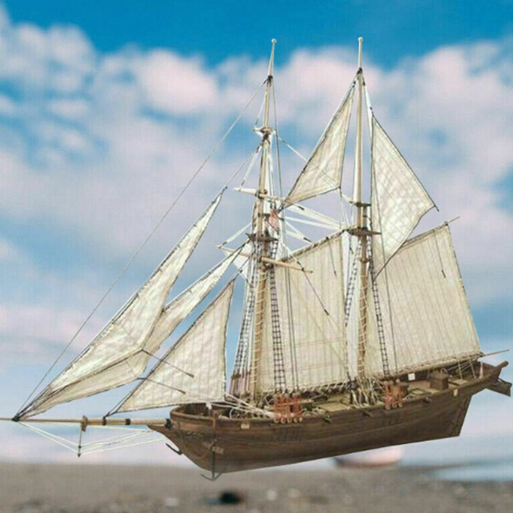 1:100 Scale Wooden Ships Model - Model Kit Yacht ulasan dan harga