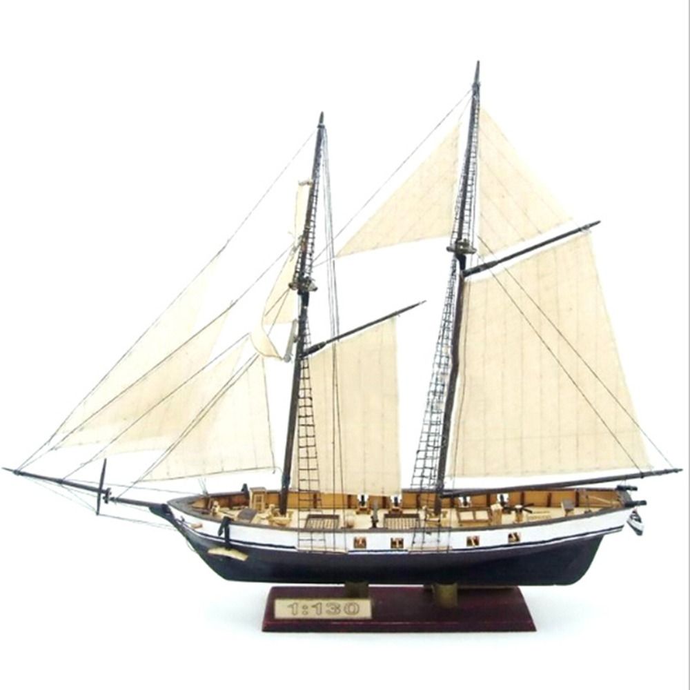 1:100 Scale Wooden Ships Model - Model Kit Yacht ulasan dan harga