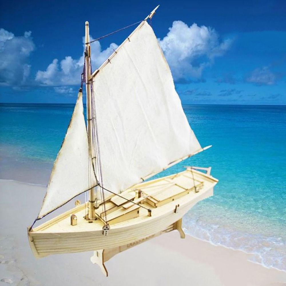 1:100 Scale Wooden Ships Model - Model Kit Yacht ulasan dan harga