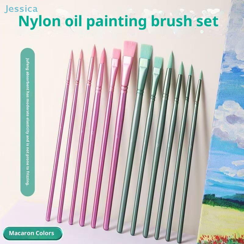 ♥Nylon Bristle Wooden Handle P - Model Kit Acrylic Paint ulasan dan harga