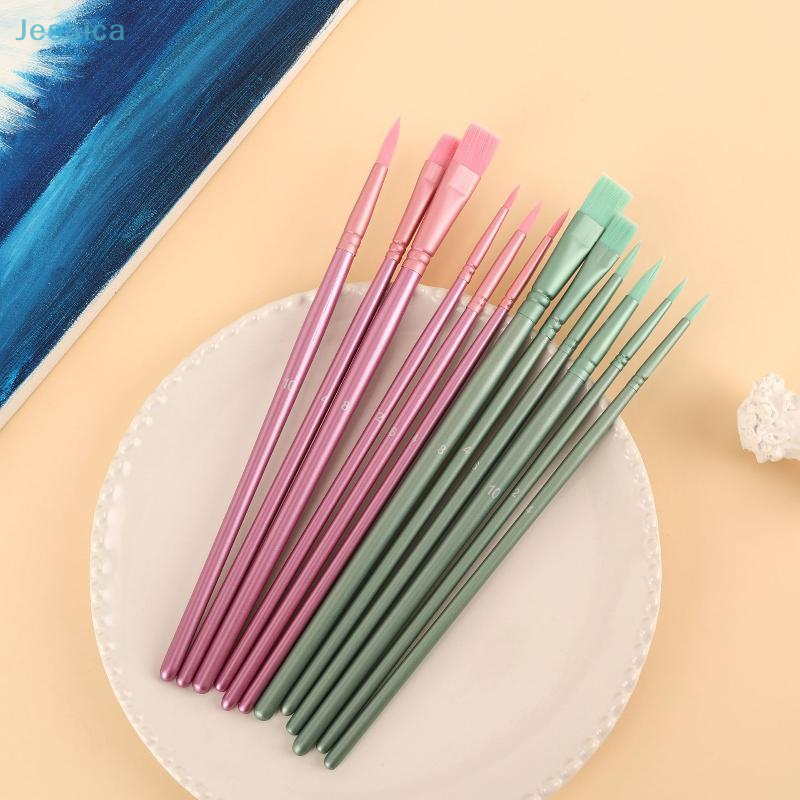 ♥Nylon Bristle Wooden Handle P - Model Kit Acrylic Paint ulasan dan harga