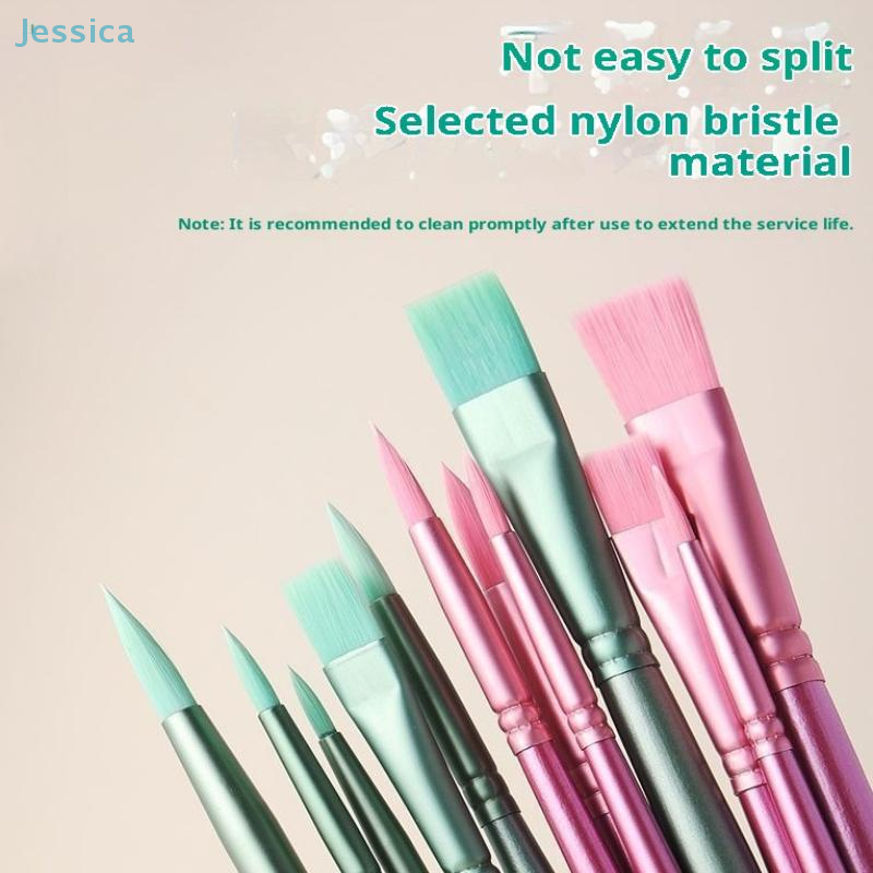 ♥Nylon Bristle Wooden Handle P - Model Kit Acrylic Paint ulasan dan harga