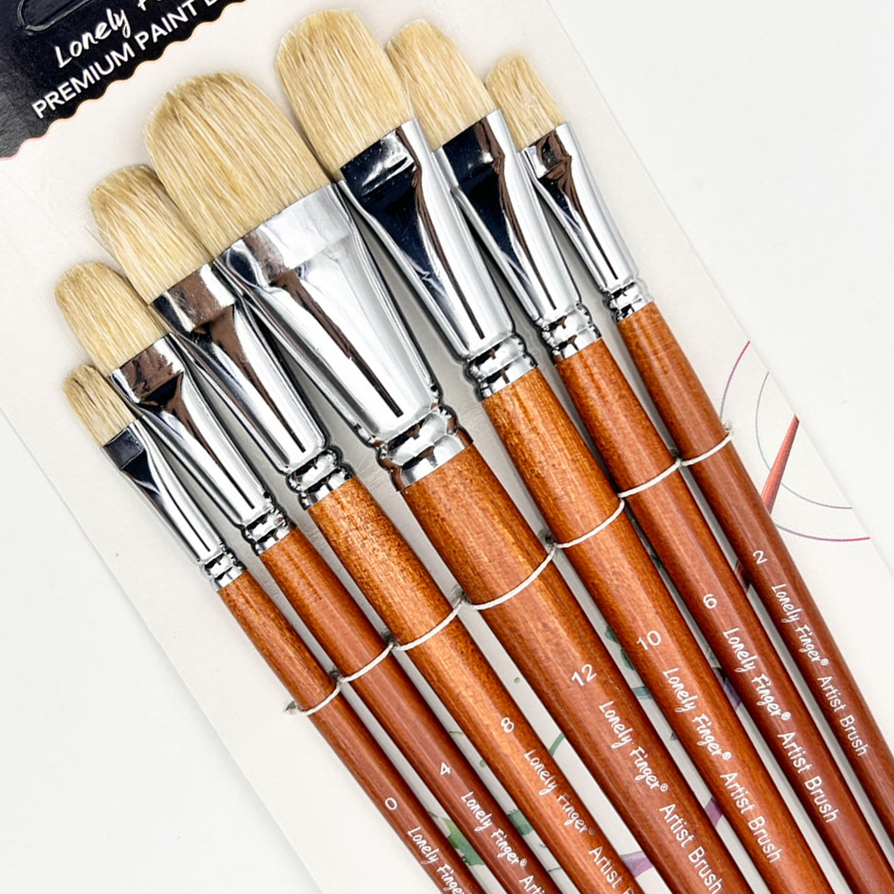 Professional Hog Bristle Filbe - Model Kit Acrylic Paint ulasan dan harga
