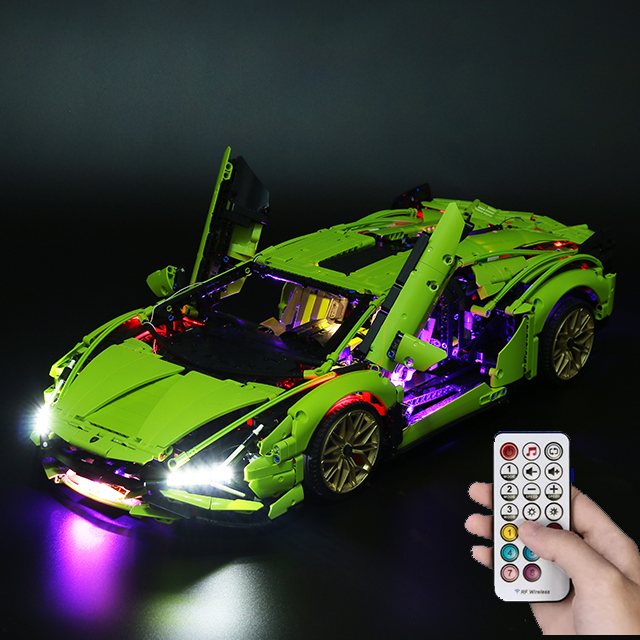 LED Light APP Control Motor Se - Model Kit Lamborghini ulasan dan harga