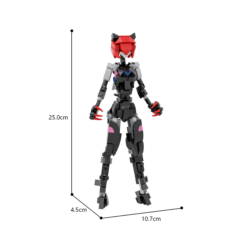MOC Building Blocks Toy - High - Model Kit Mecha Girl ulasan dan harga