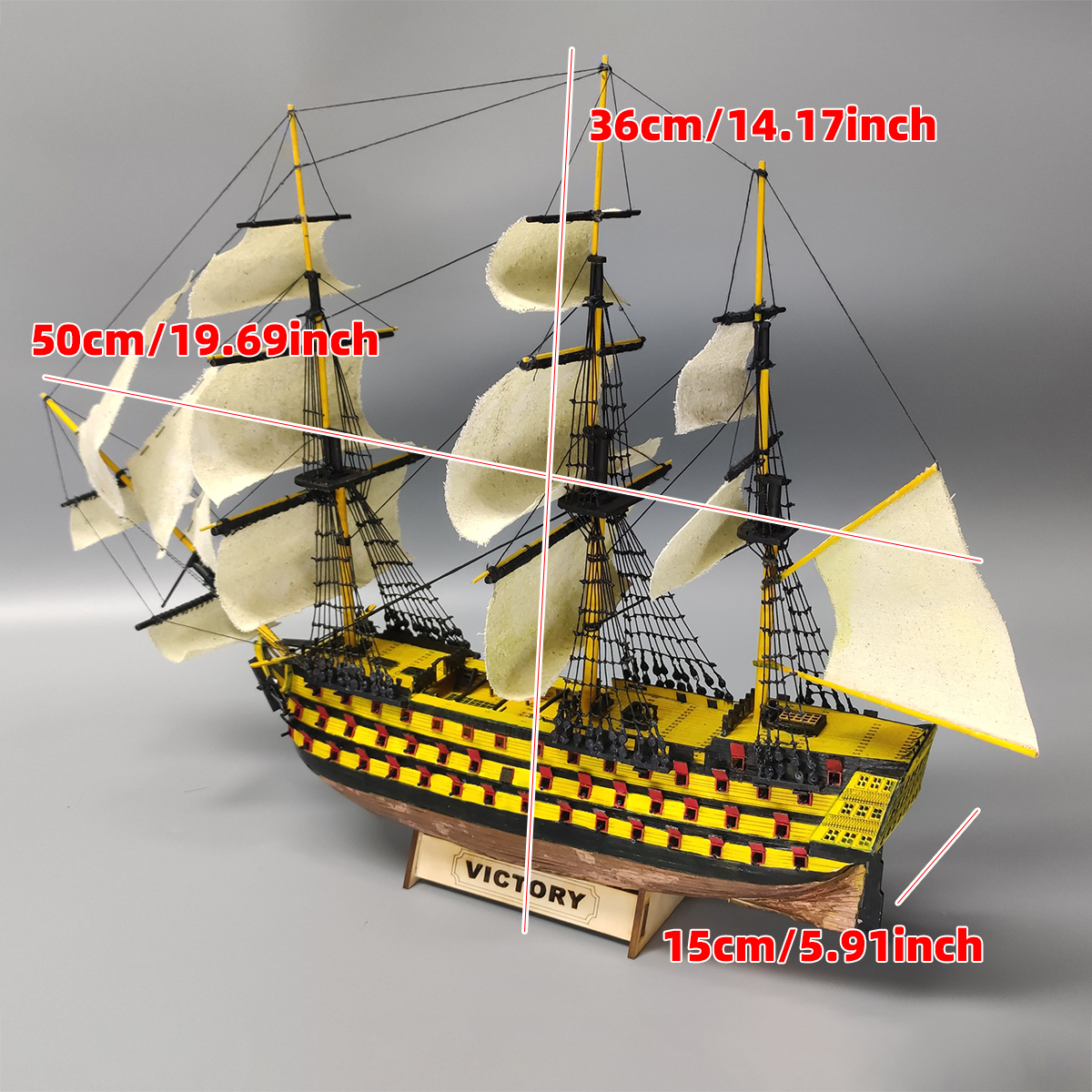 1/200 HMS Victory ship of the  - Model Kit Yacht ulasan dan harga