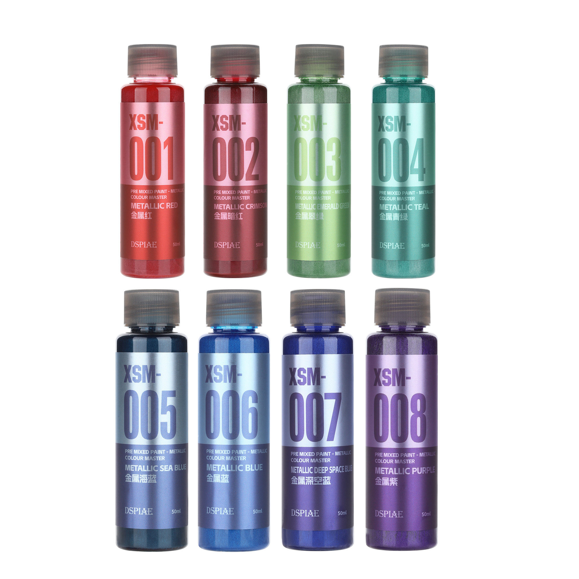 DSPIAE XSM Metallic Water-Base - Model Kit Paint Set ulasan dan harga
