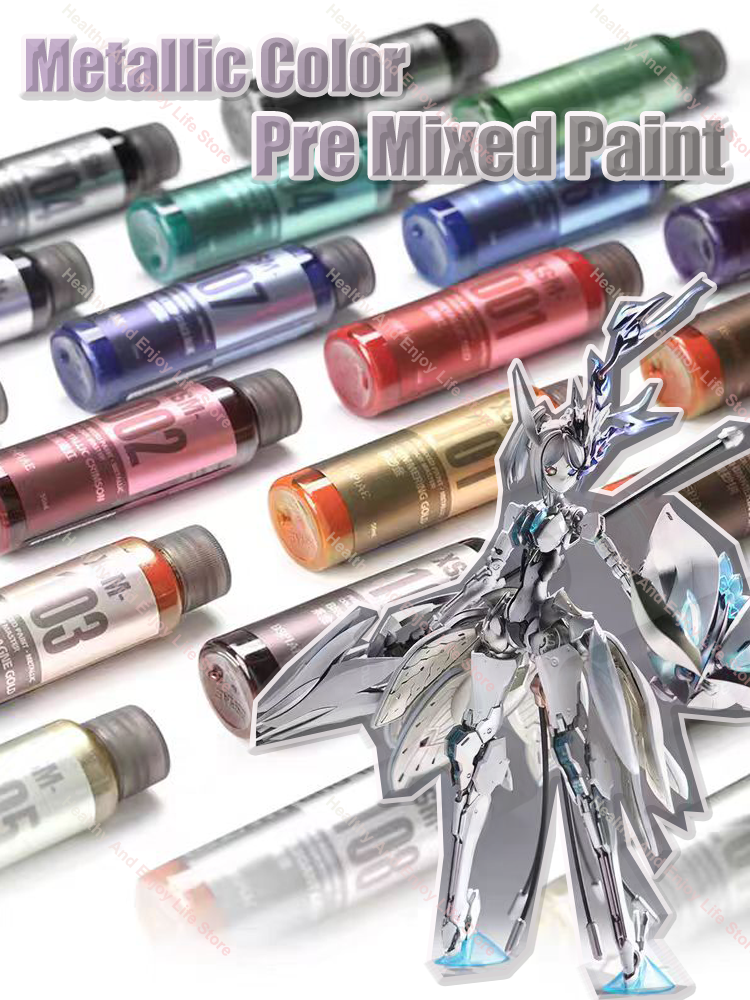 XSM 50ml Metallic Water-basedp - Model Kit Paint Set ulasan dan harga